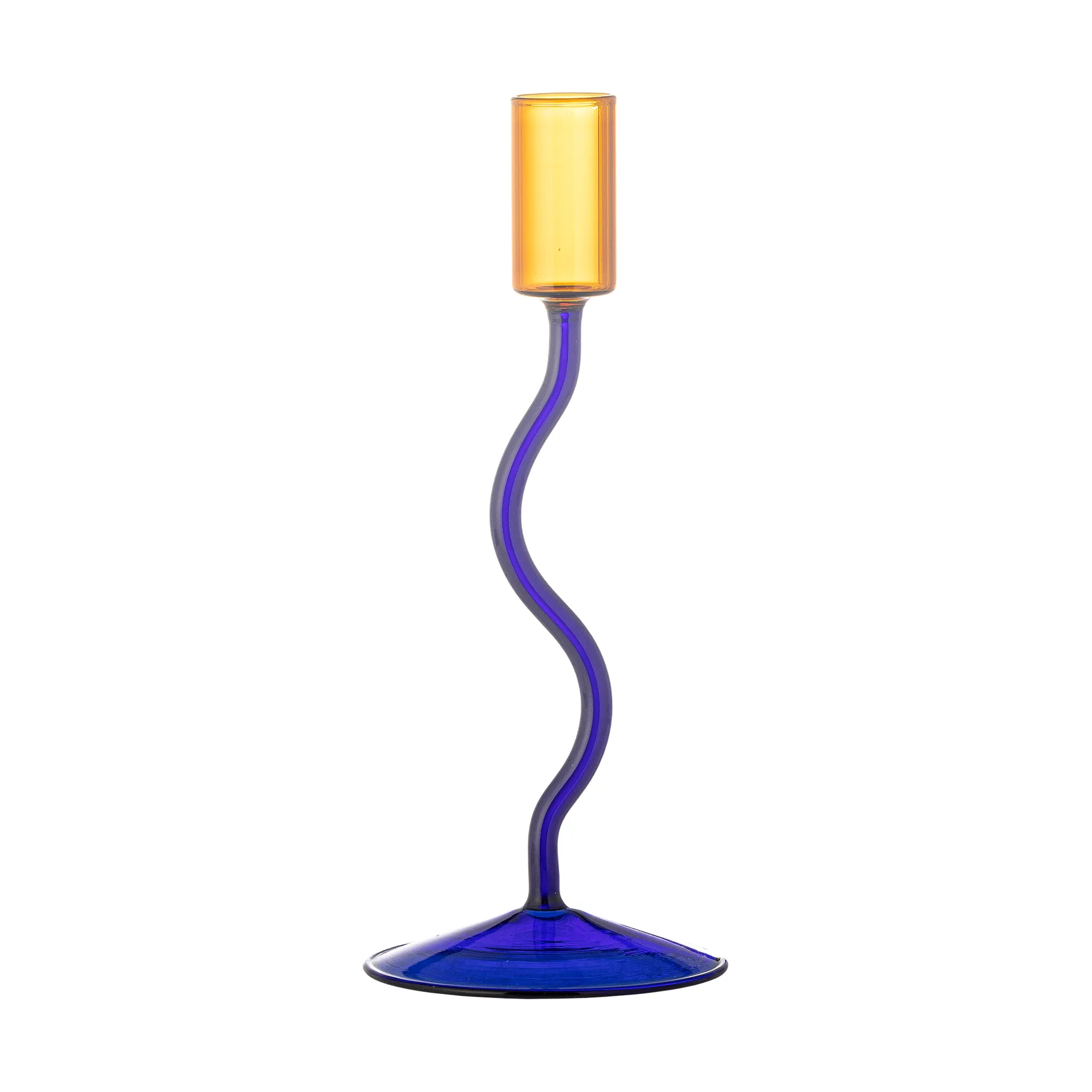 Ada candle holder 22 cm, Blue Bloomingville