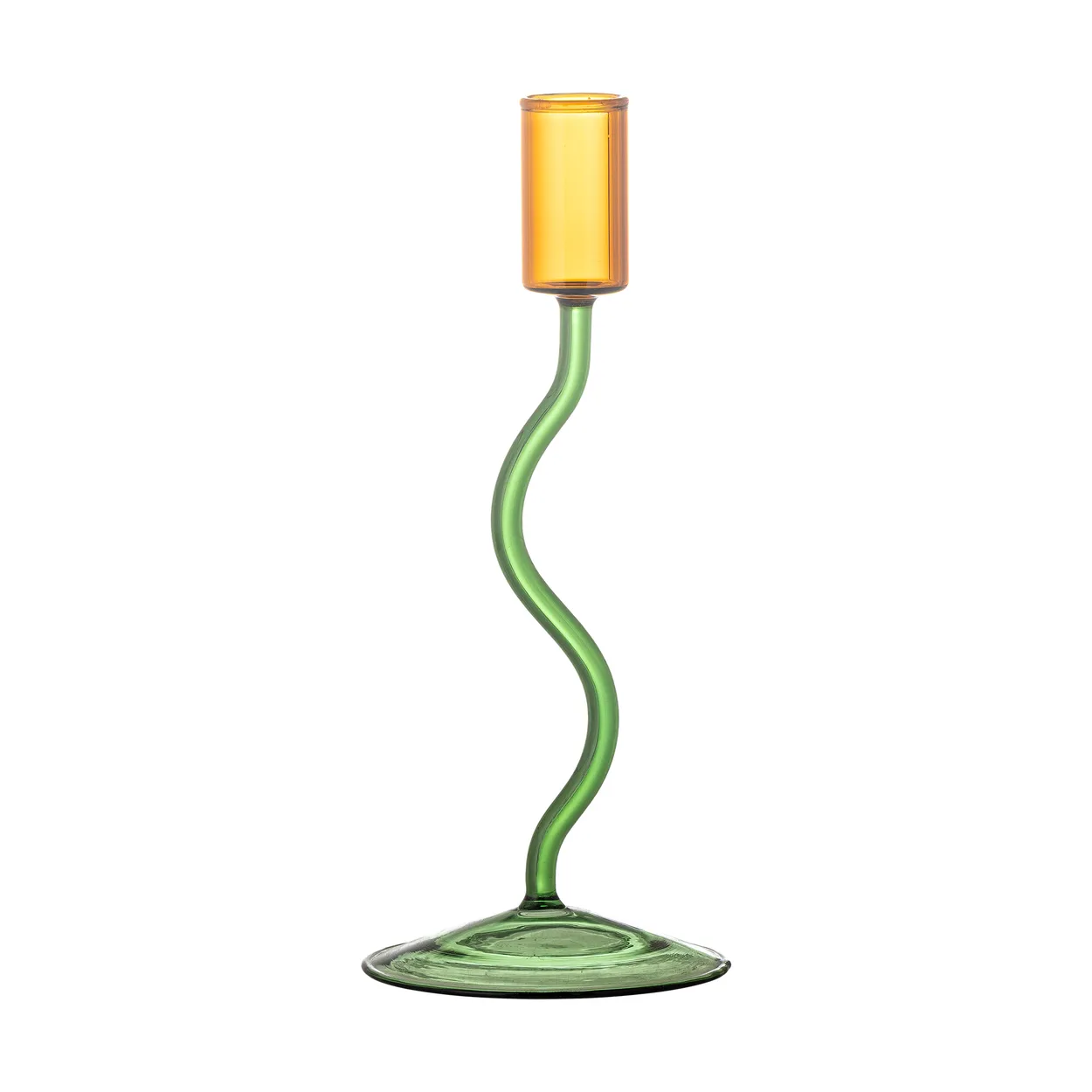 Bloomingville Ada candle holder 22 cm Green | Scandinavian Design | Candle holders | Green