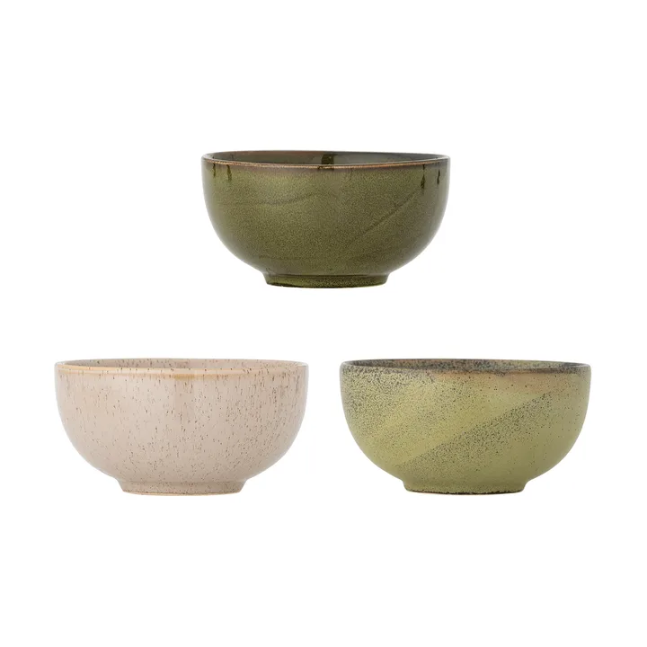 Addison bowl Ø16 cm 3 pieces - Green - Bloomingville