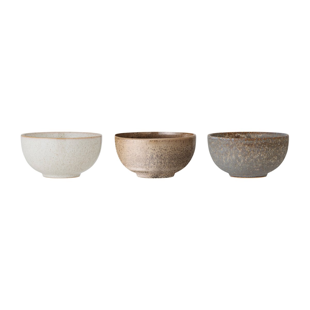 Bloomingville Addison bowl o16 cm 3 pieces grey | Scandinavian Design | Decorative accessories | Grey