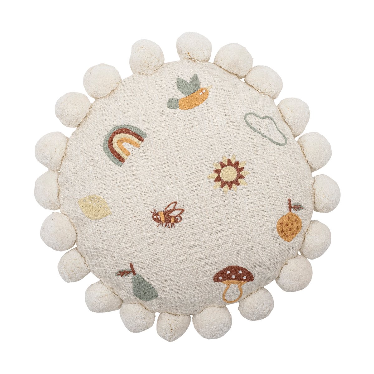 Bloomingville Agnes cushion o40 cm Nature | Scandinavian Design | Cushions | White