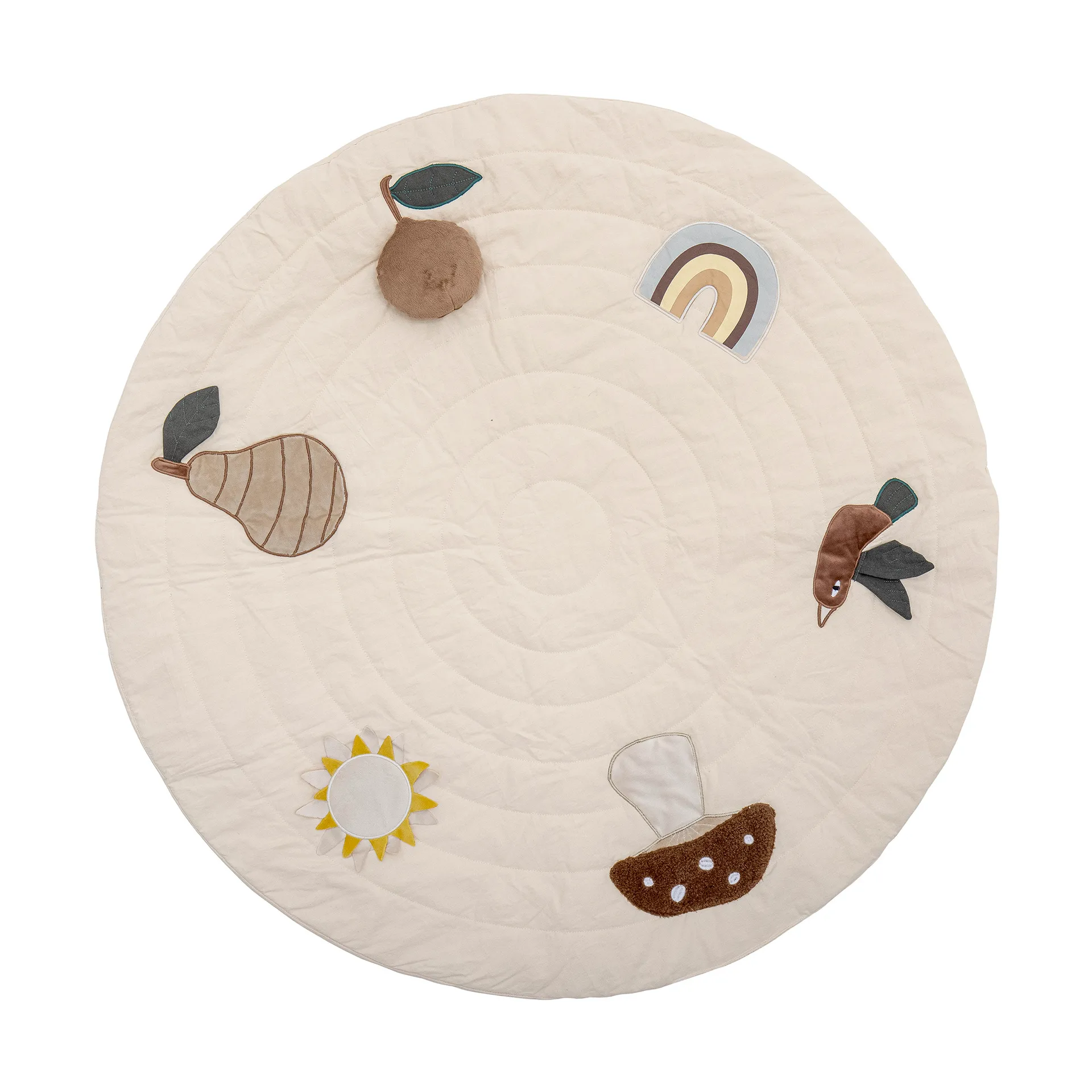 Agnes play mat Ø100 cm, White Bloomingville