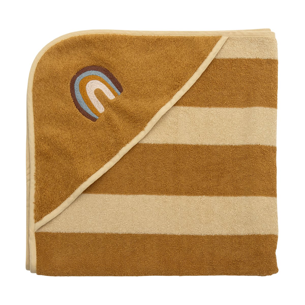 Bloomingville Agnes towel with hood 78x78 cm Rainbow