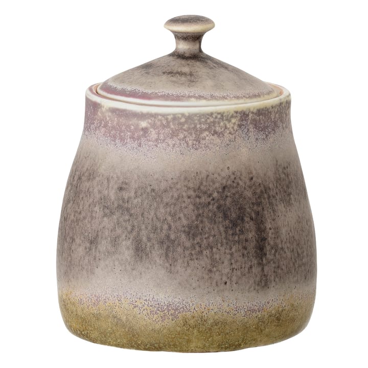 Alba jar with lid stoneware - Brown-green - Bloomingville