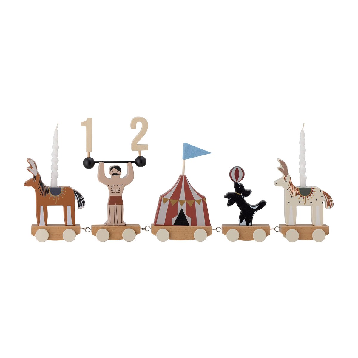 Bloomingville Aley birthday train Circus | Scandinavian Design | Children's room accessories | Multi