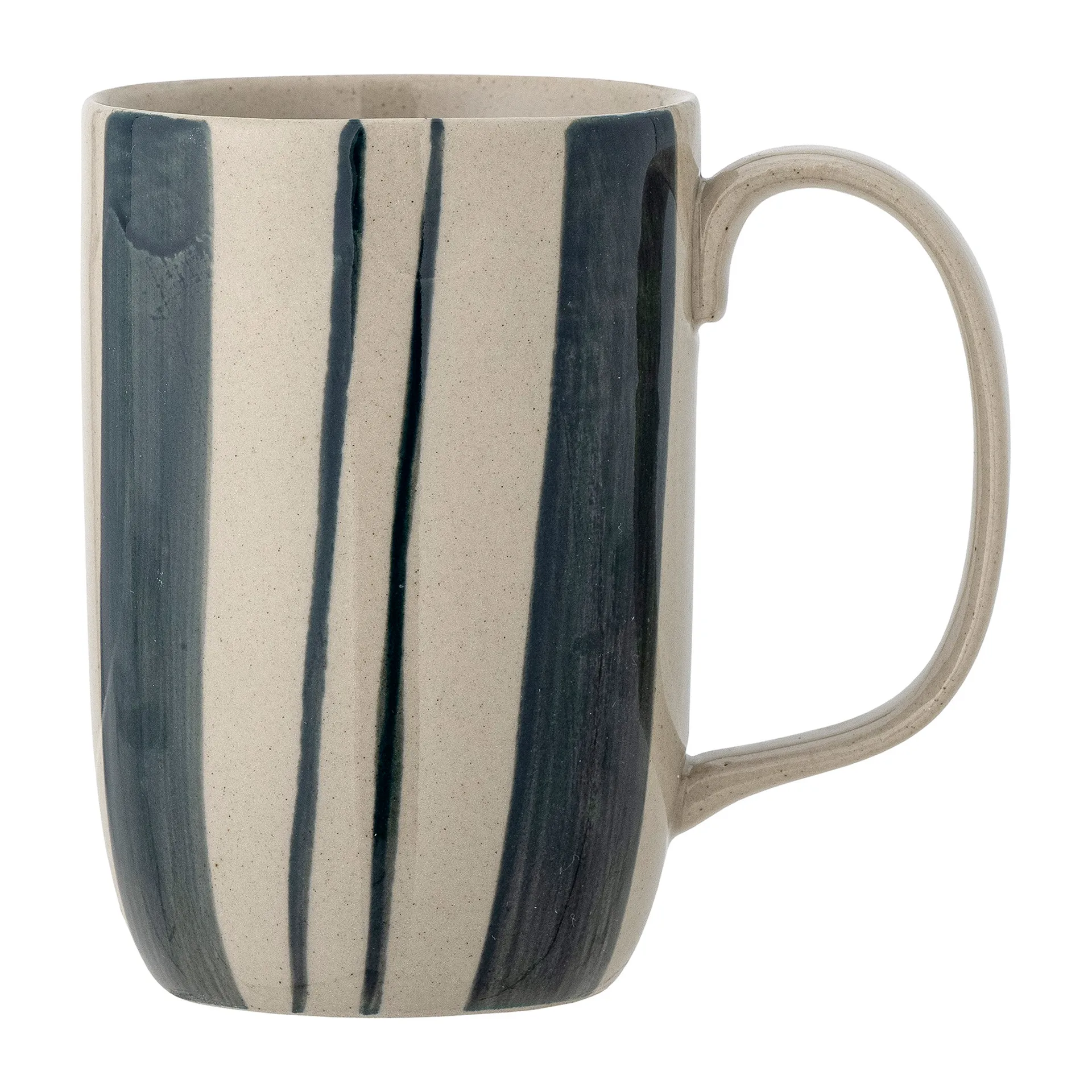 Allium mug Ø8.5x11.5 cm, Blue stripes Bloomingville