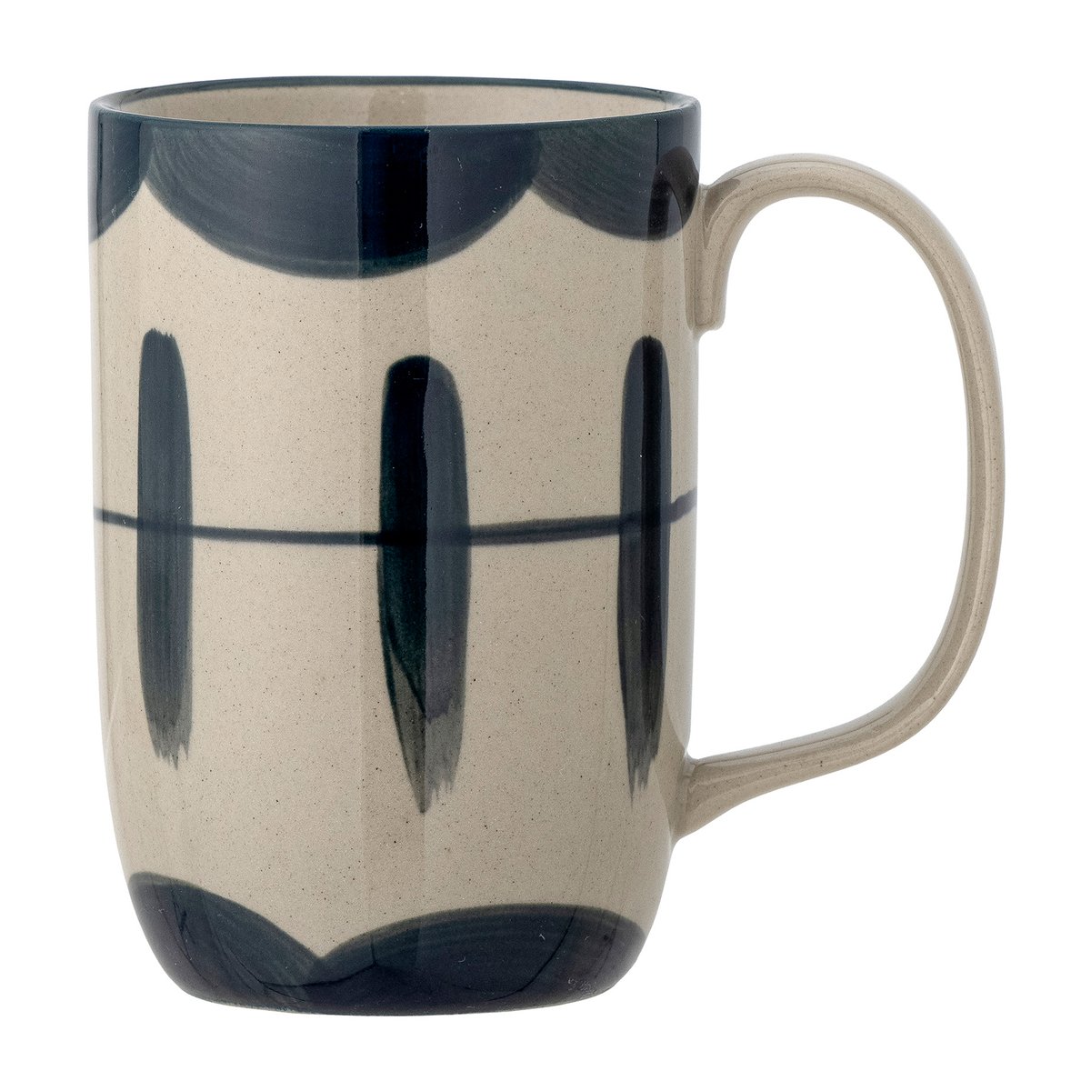 Bloomingville Allium mug o8.5x11.5 cm Blue waves | Scandinavian Design | Coffee cups | Beige