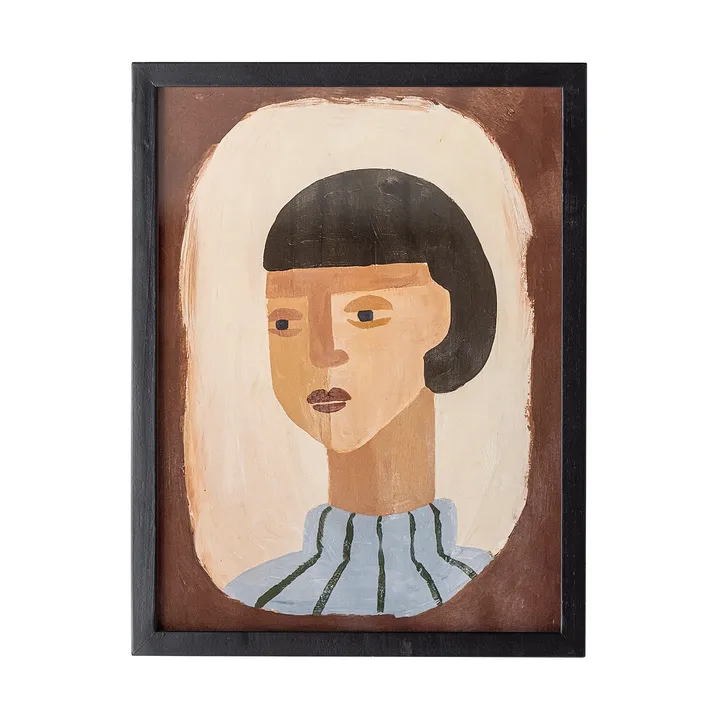 Amanda illustration with frame 32x42 cm - Brown - Bloomingville