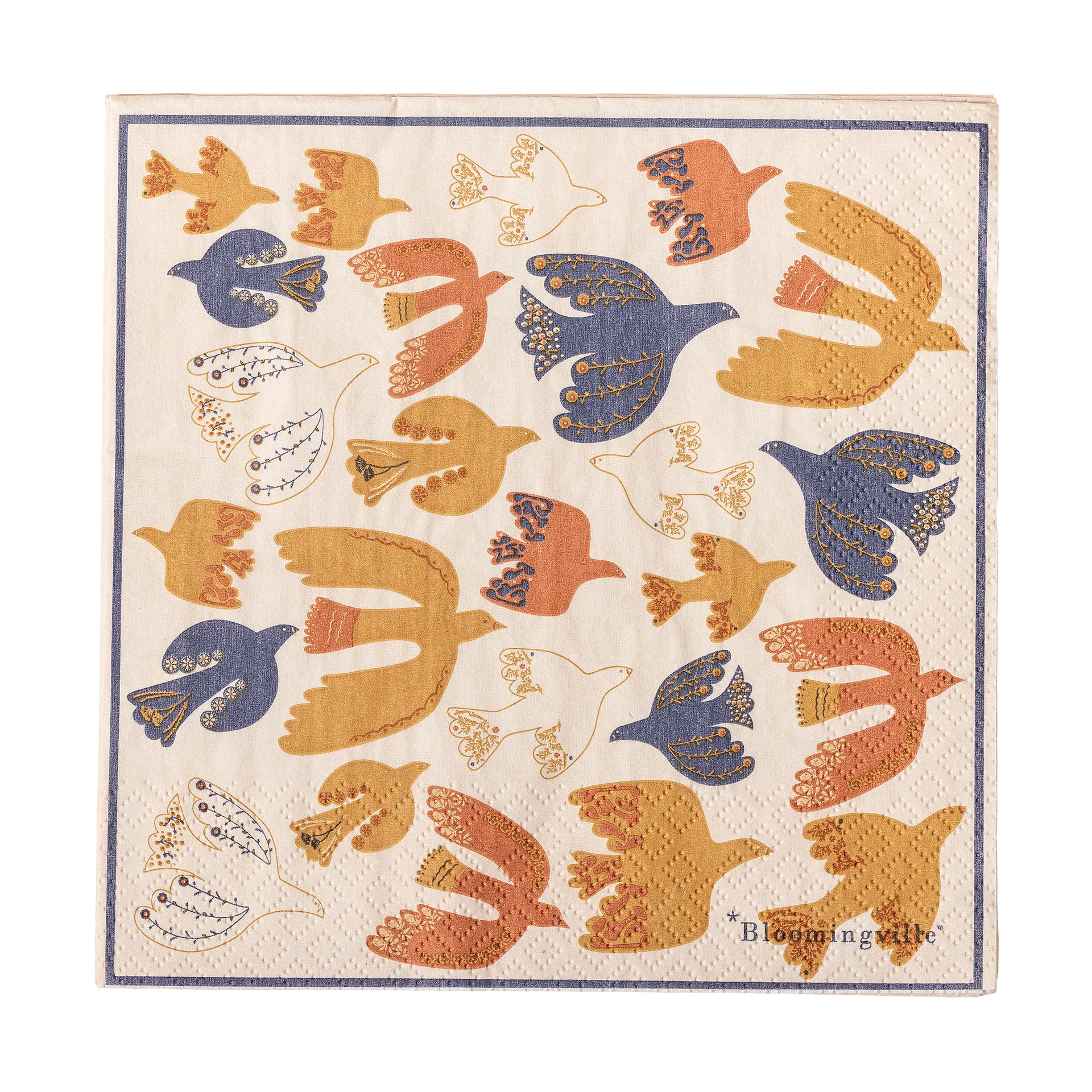 Anniversary paper napkin 20-pack, Yellow Bloomingville