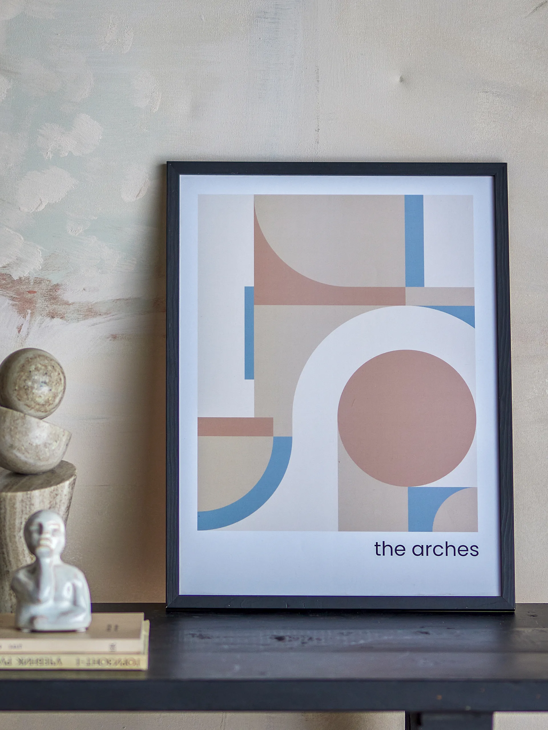 Arches painting 32x42 cm, Black frame Bloomingville