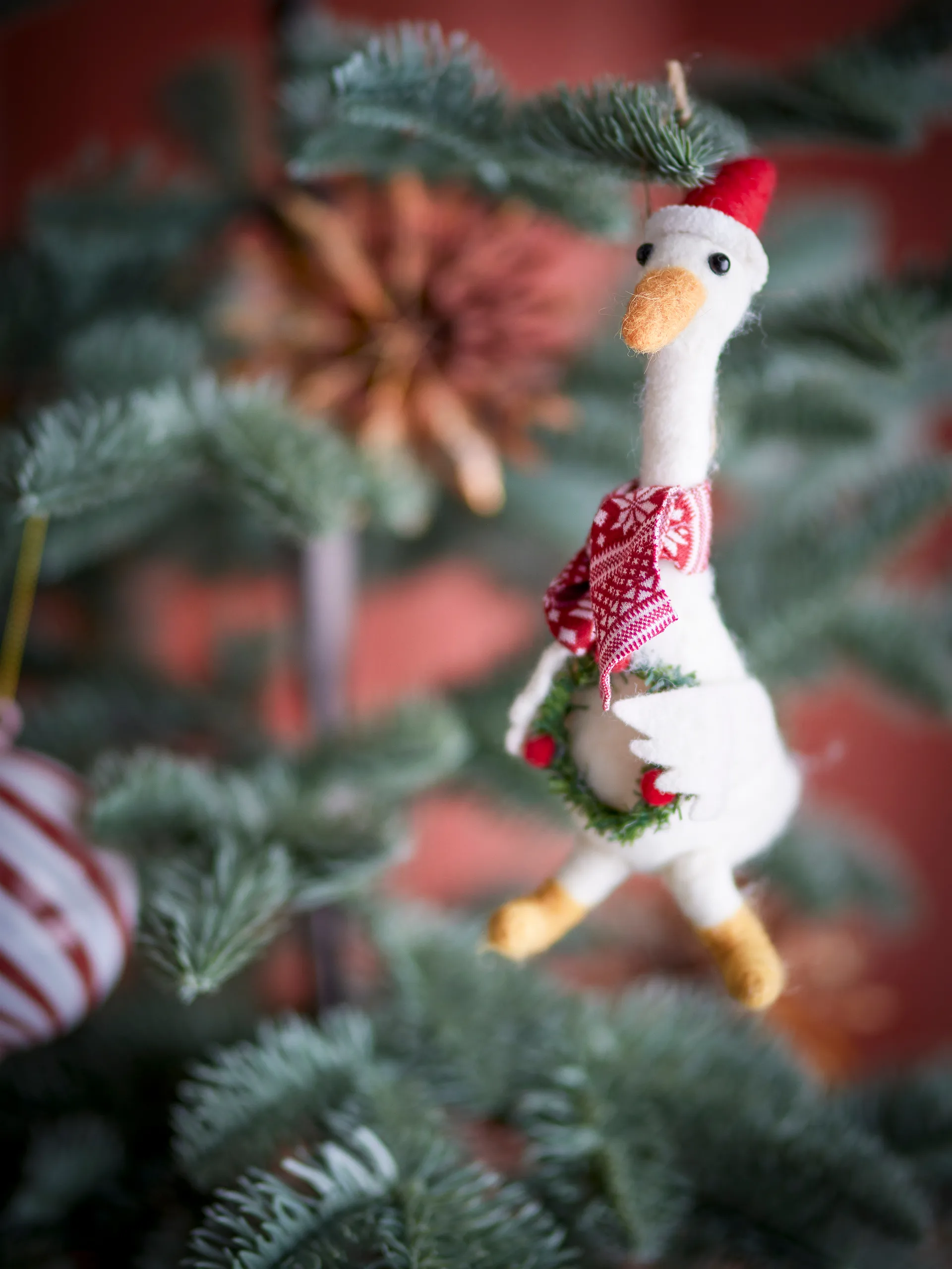 Arlo Christmas pendant 22 cm, White Bloomingville