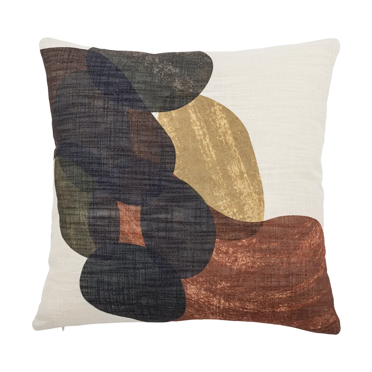 Bloomingville Arona cushion 45x45 cm White-brown | Scandinavian Design | Cushions | Brown