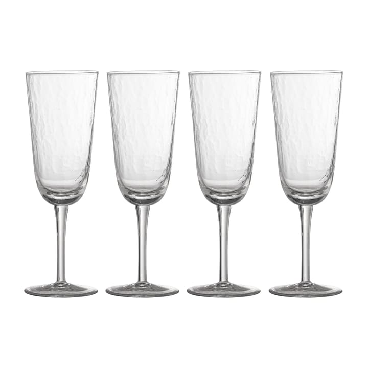 Asali champagne glass 27.5 cl 4-pack - Clear - Bloomingville