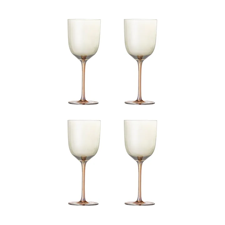 Aston wine glass 4-pack - Bronze - Bloomingville