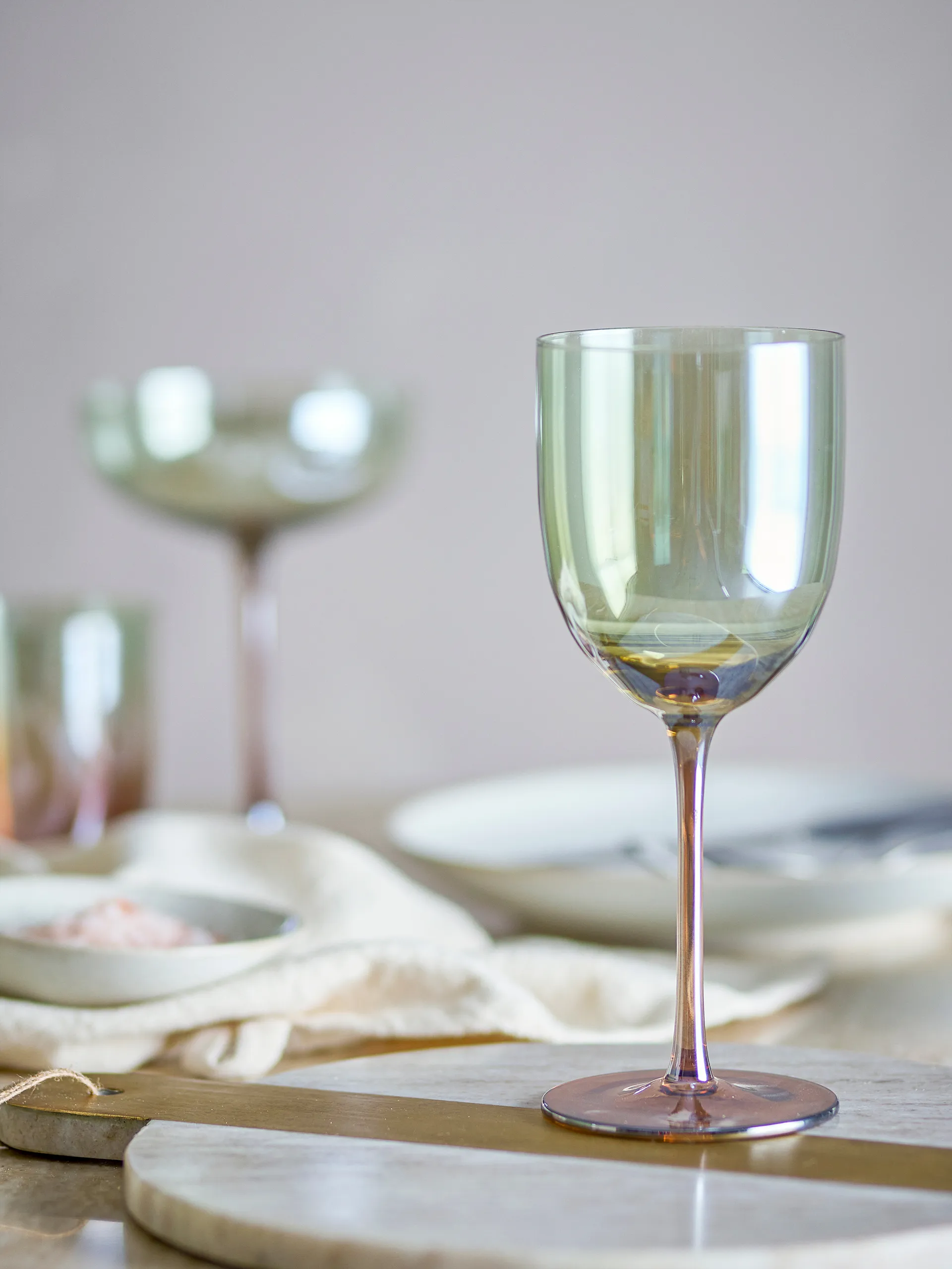 Aston wine glass 4-pack, Bronze Bloomingville