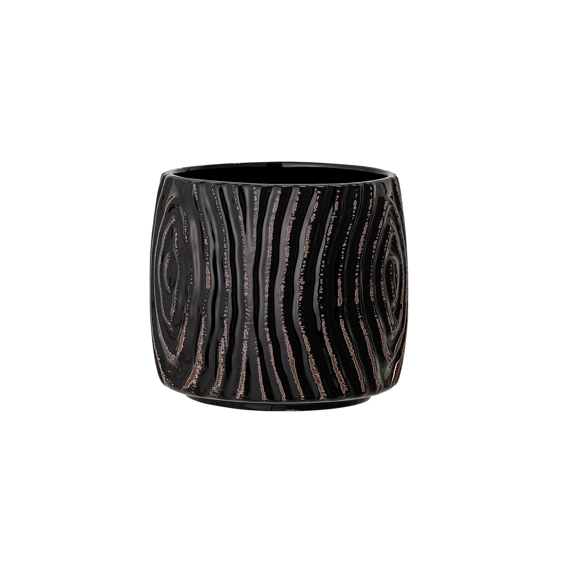 Atena flower pot Ø13.5 cm, black Bloomingville