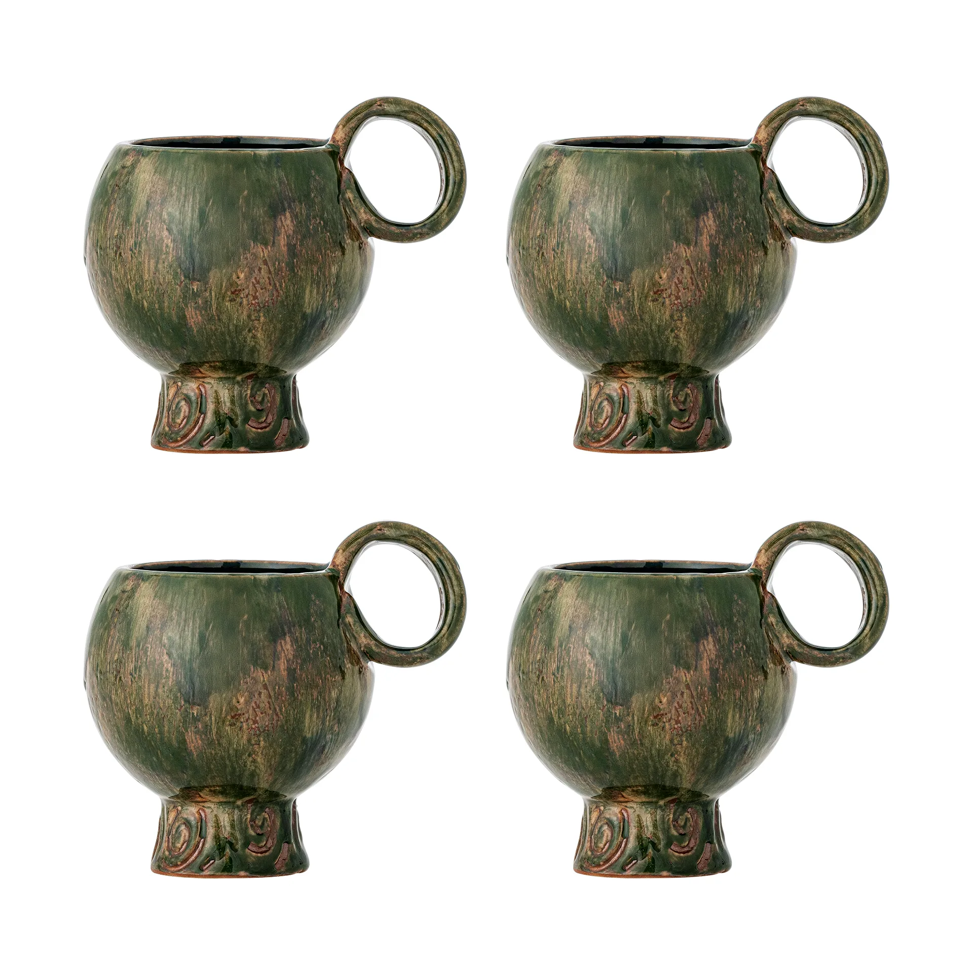 Avonlea cup 4-pack, Green Bloomingville