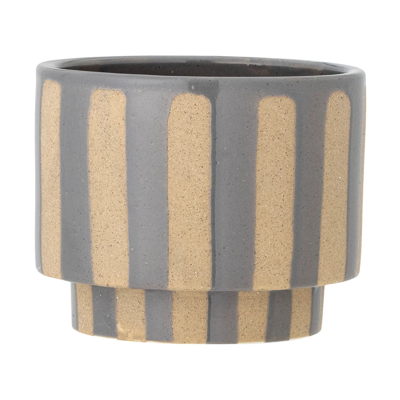 Awoh flower pot Ø14 cm, Grey-nature Bloomingville