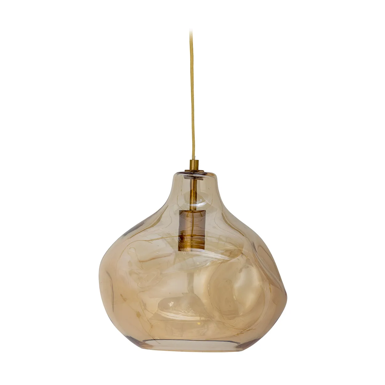 Bloomingville Azizi pendant lamp glass o30 cm Brown