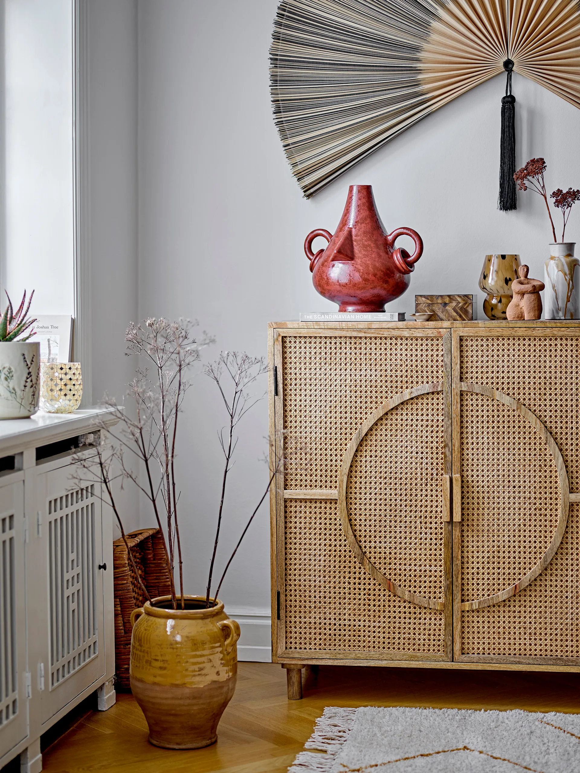 Barbette portable table lamp, Brown glass Bloomingville