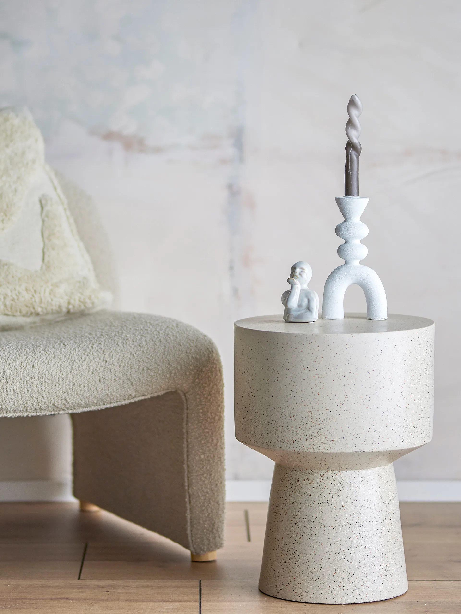 Basso side table Ø34x46 cm, Natural Bloomingville