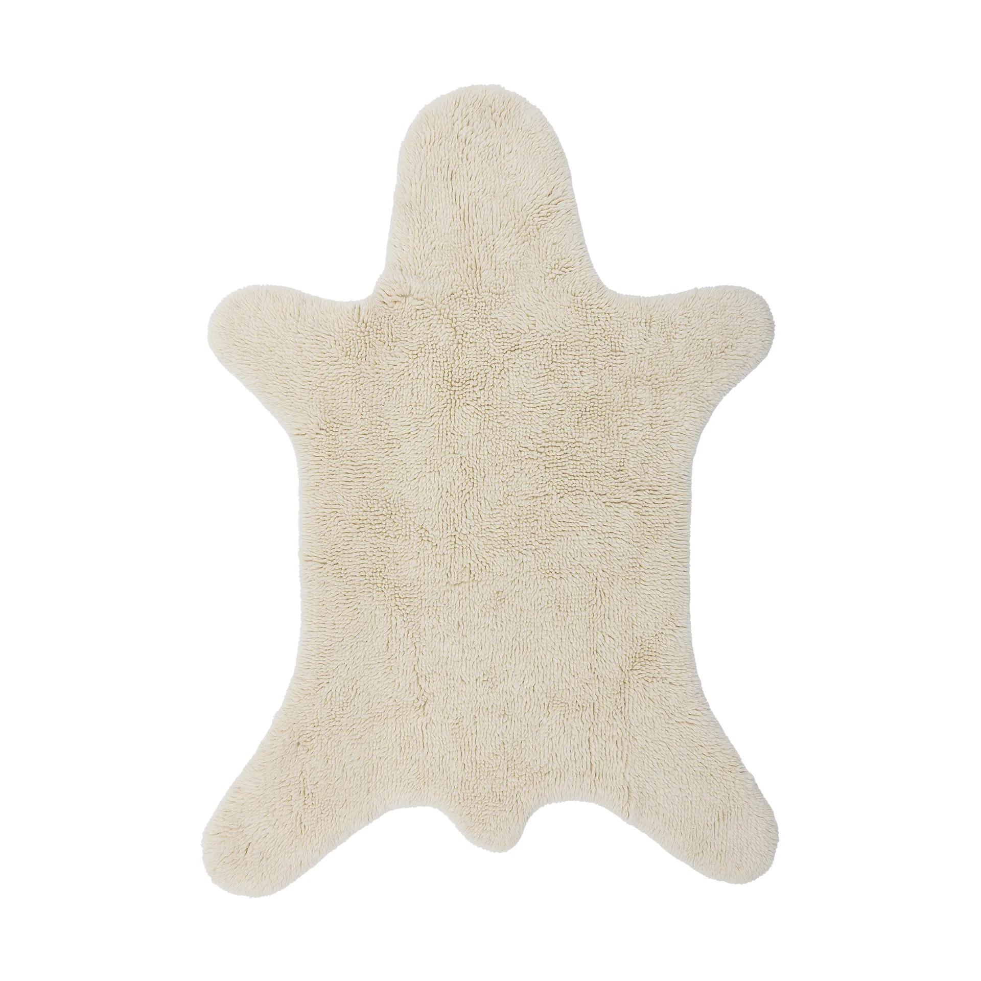 Bear wool rug 200x140 cm, White Bloomingville