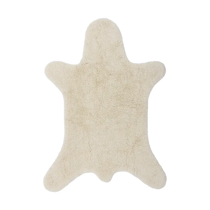 Bear wool rug 200x140 cm - White - Bloomingville