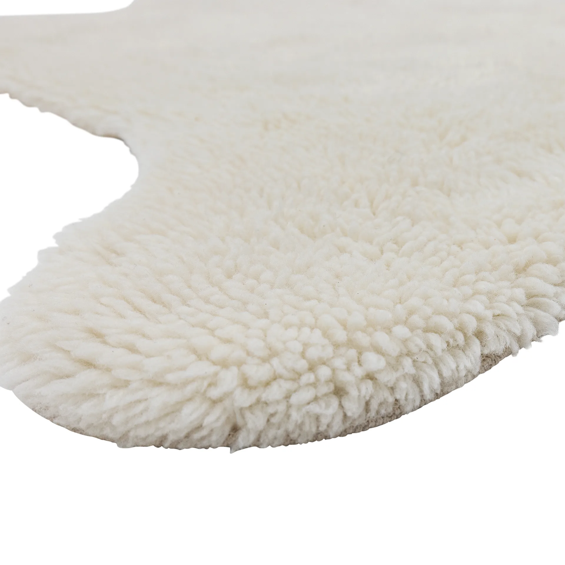 Bear wool rug 200x140 cm, White Bloomingville