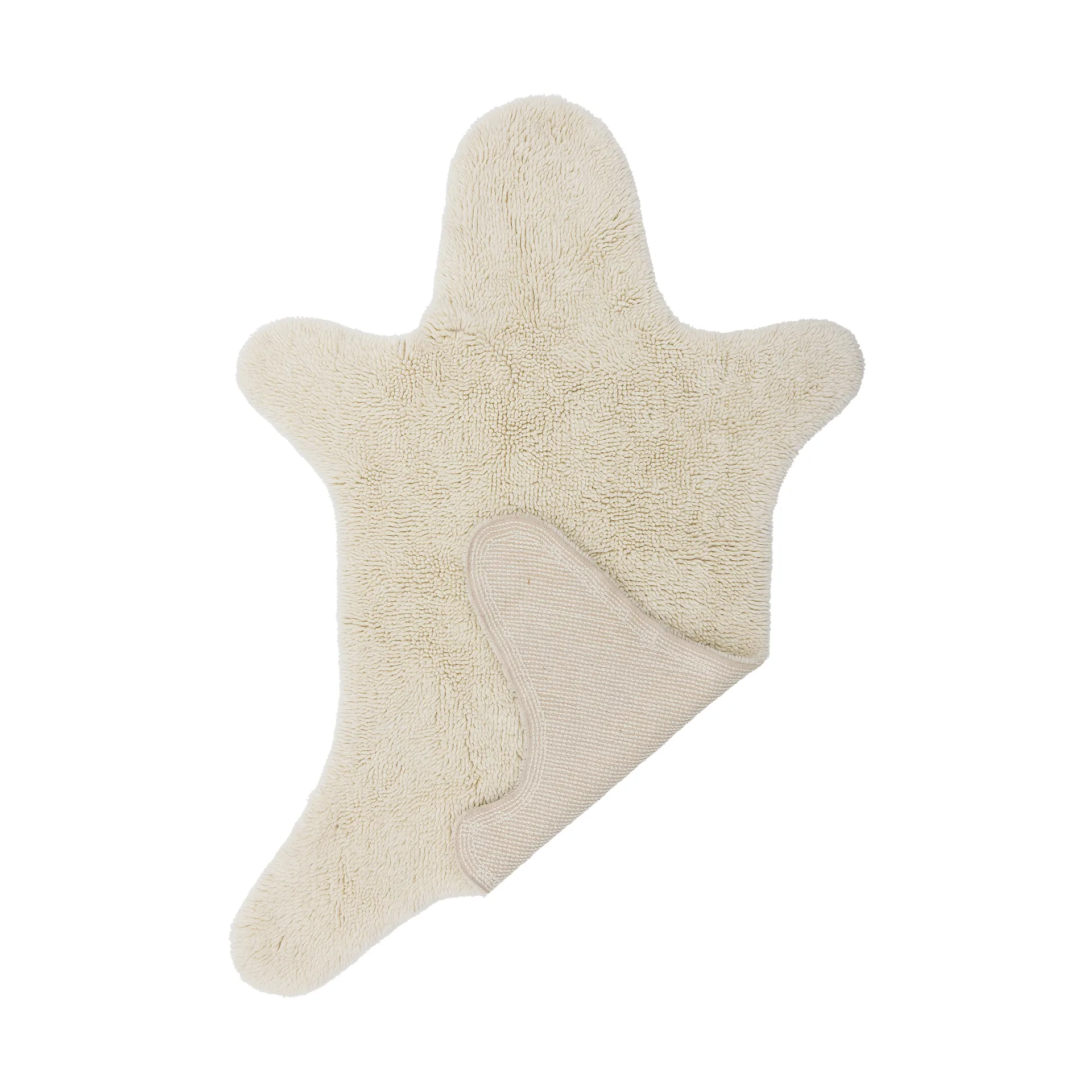 Bear wool rug 200x140 cm, White Bloomingville