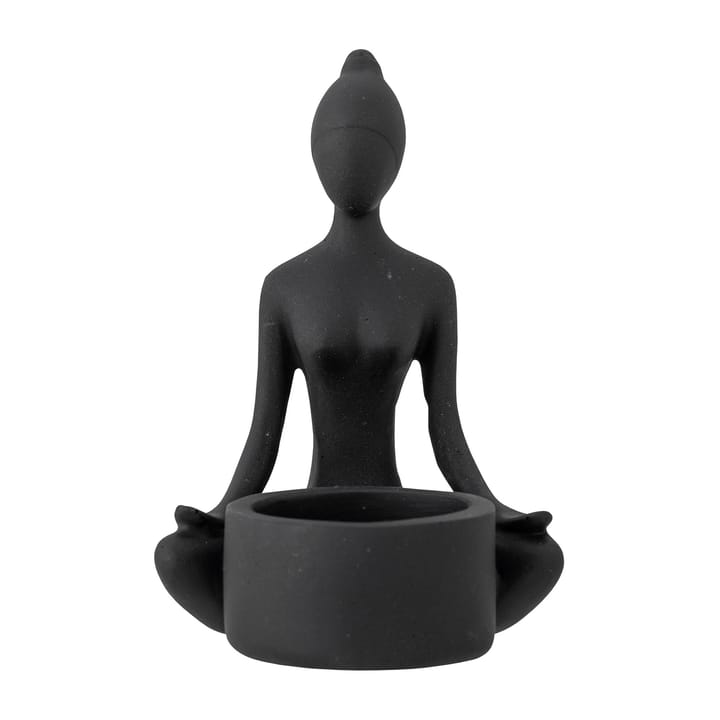 Benna tea light holder 12 cm - Black - Bloomingville