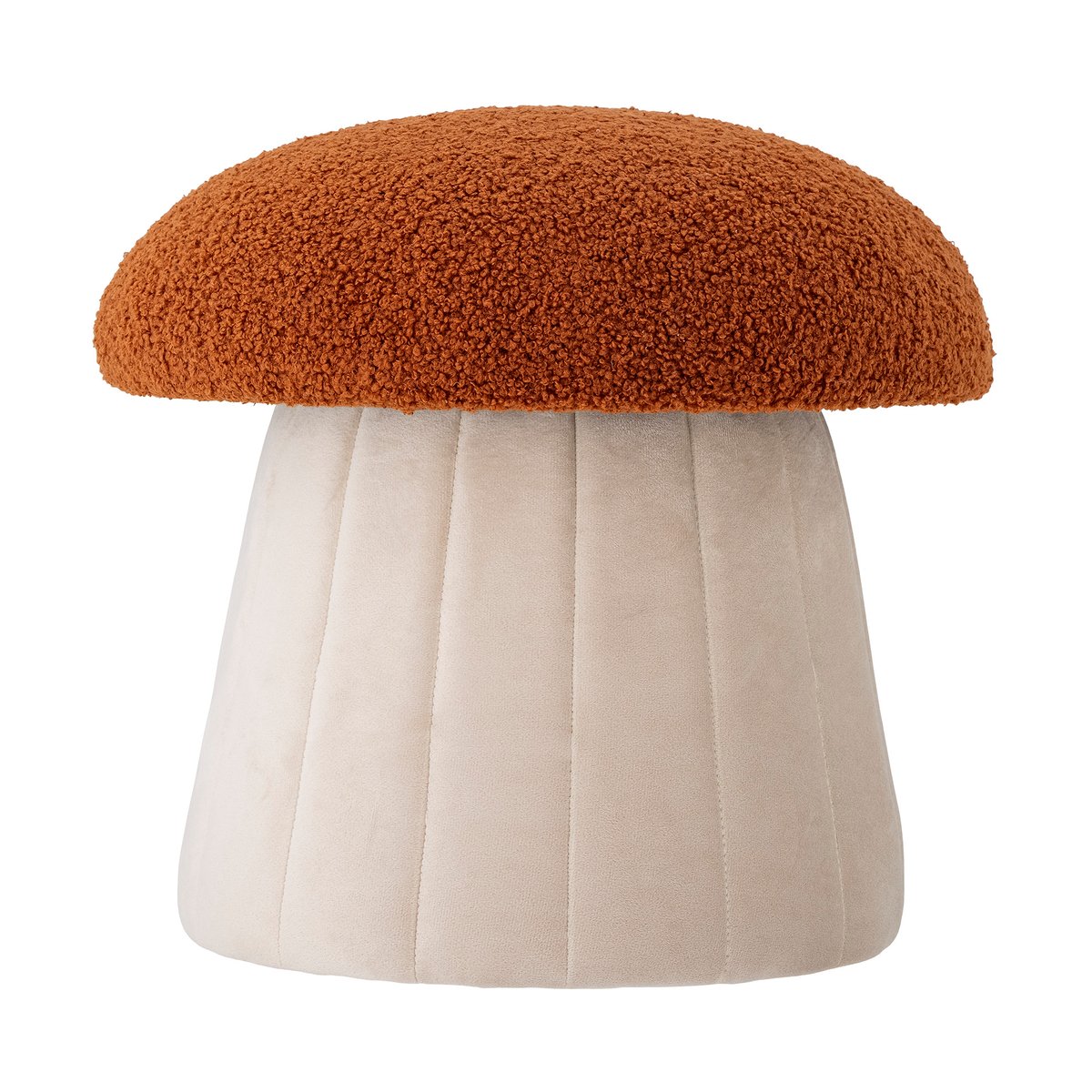Bloomingville Bertil pouf Ø37 cm Mushroom | Scandinavian Design | Sitting poufs | Red