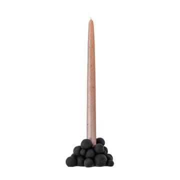 Betial candle sticks 12x9x6 cm - Black cement - Bloomingville