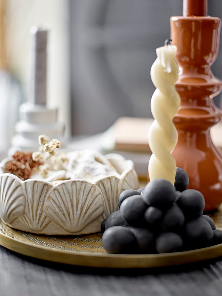 Betial candle sticks 12x9x6 cm, Black cement Bloomingville