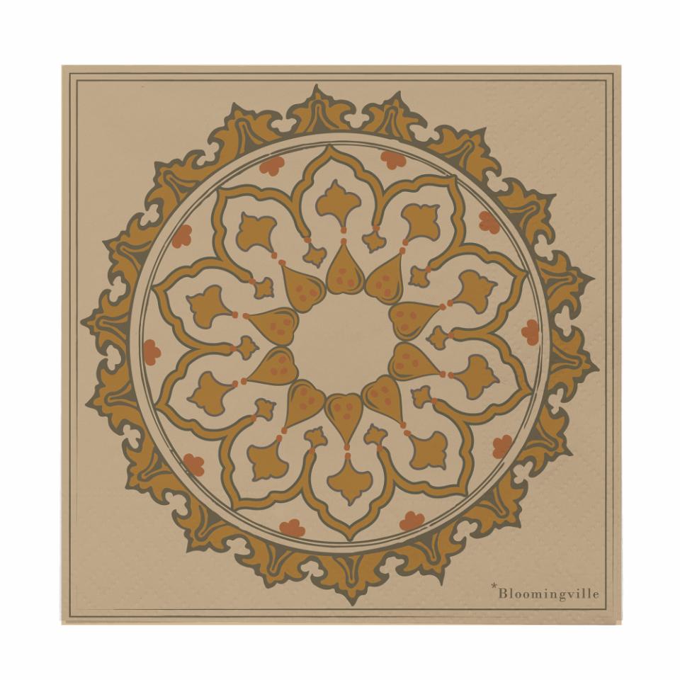 Bloomingville Betri napkins 20-pack Brown | Scandinavian Design | Paper napkins | Brown