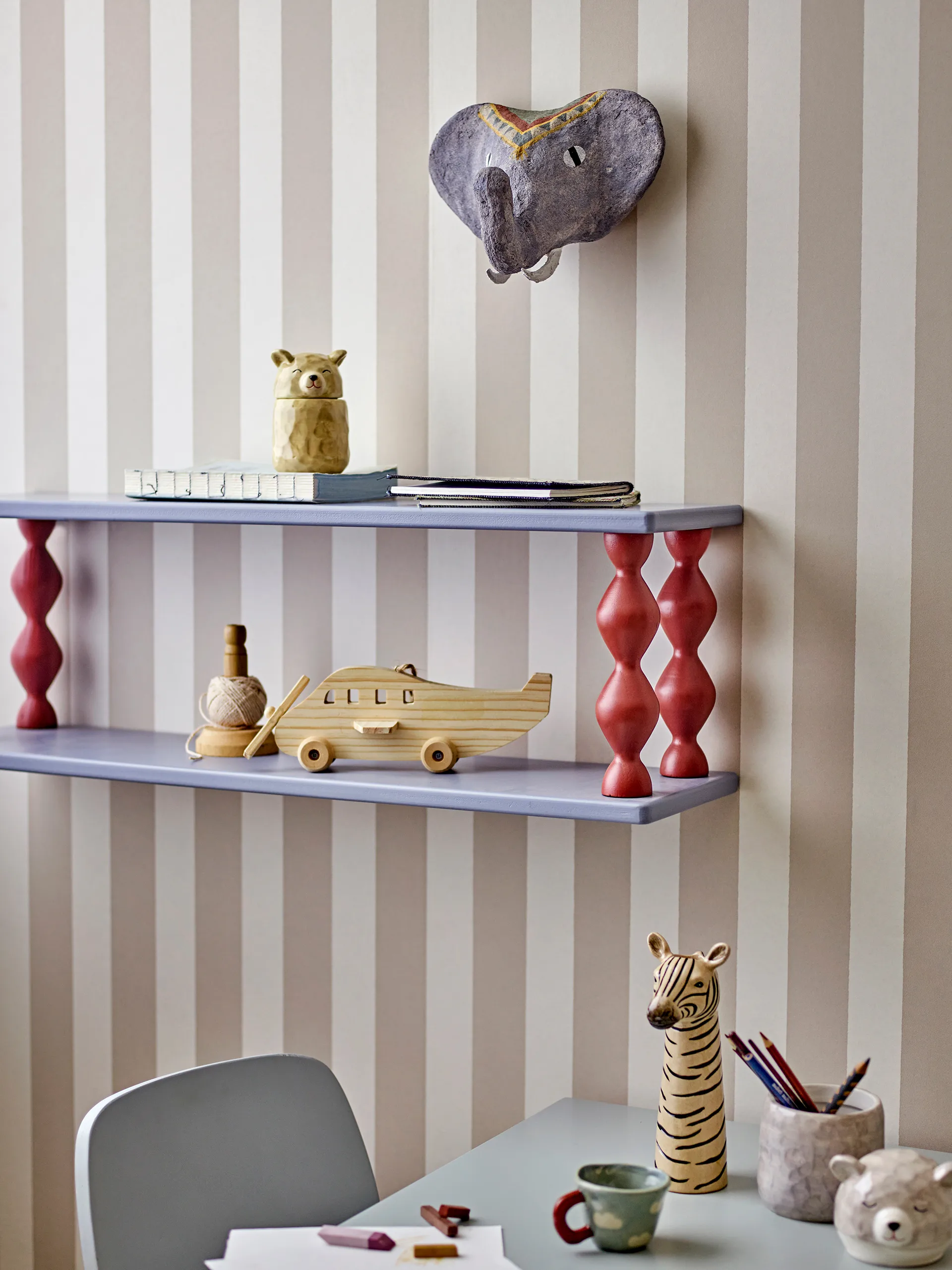 Bibiola shelf 80x26 cm, Blue Bloomingville