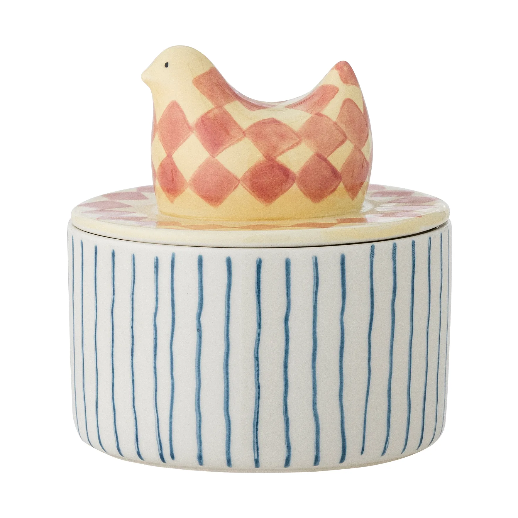 Biona bowl with lid Ø11 cm, Rose Bloomingville