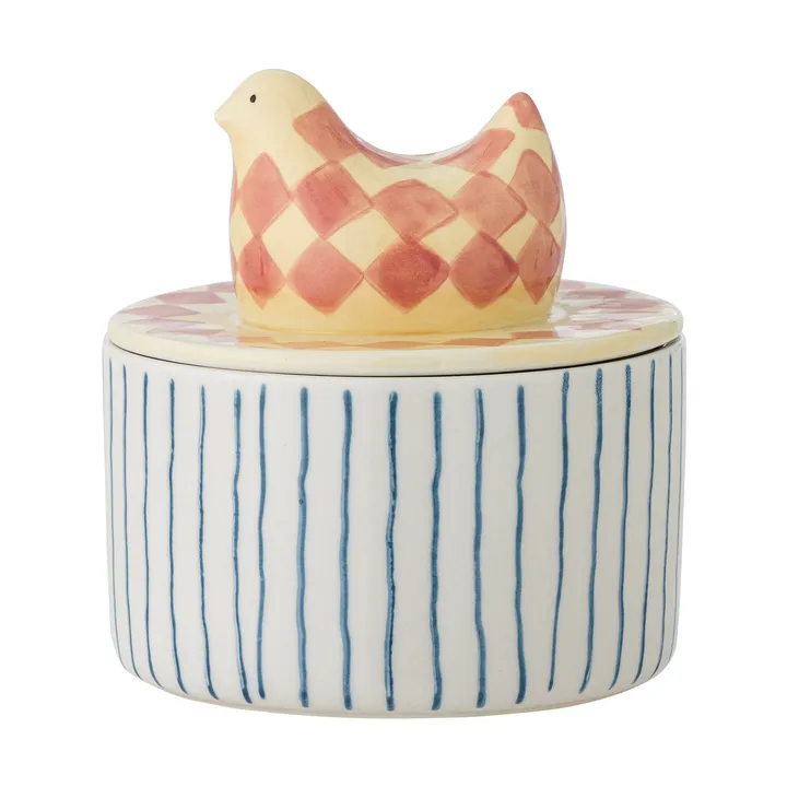 Biona bowl with lid Ø11 cm - Rose - Bloomingville