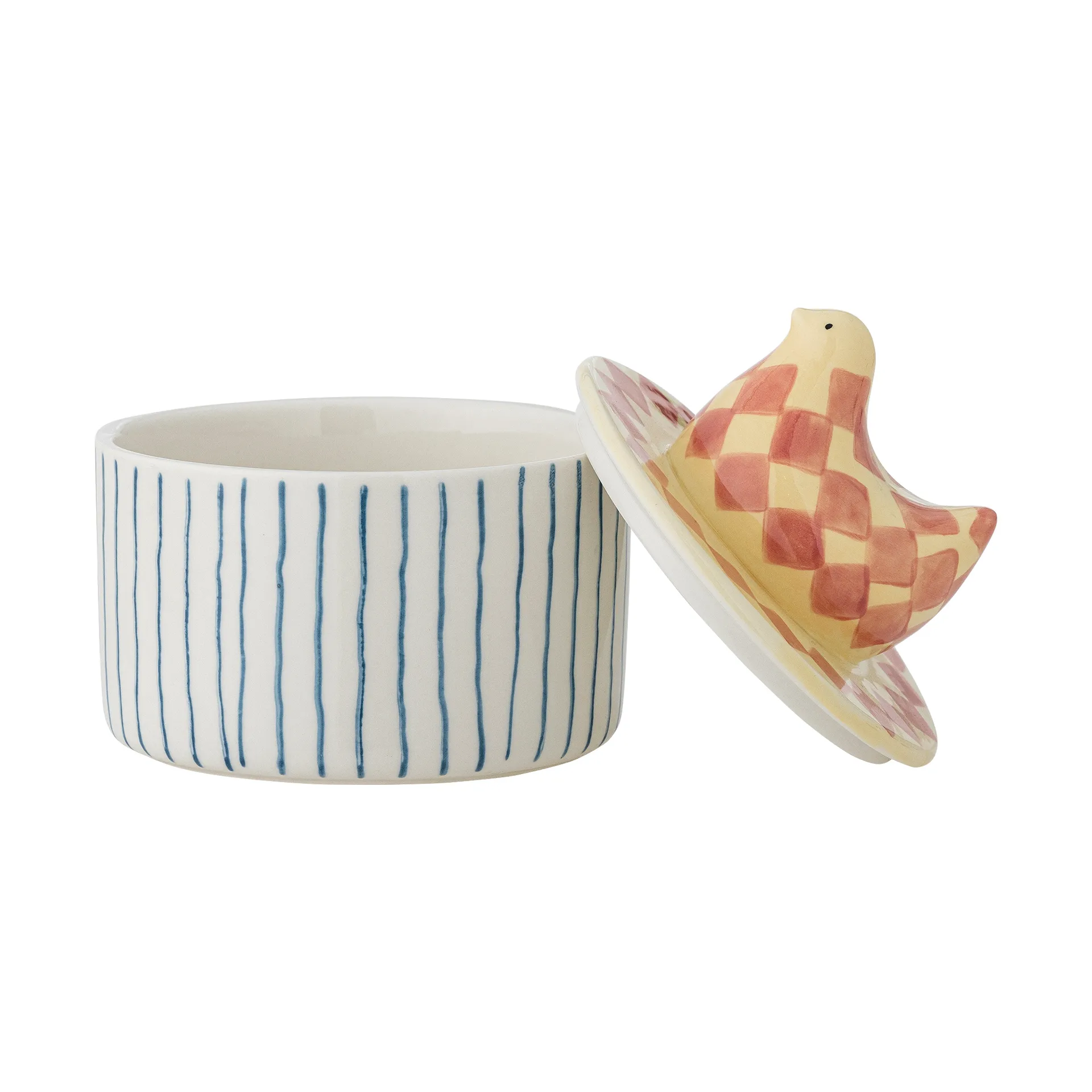 Biona bowl with lid Ø11 cm, Rose Bloomingville