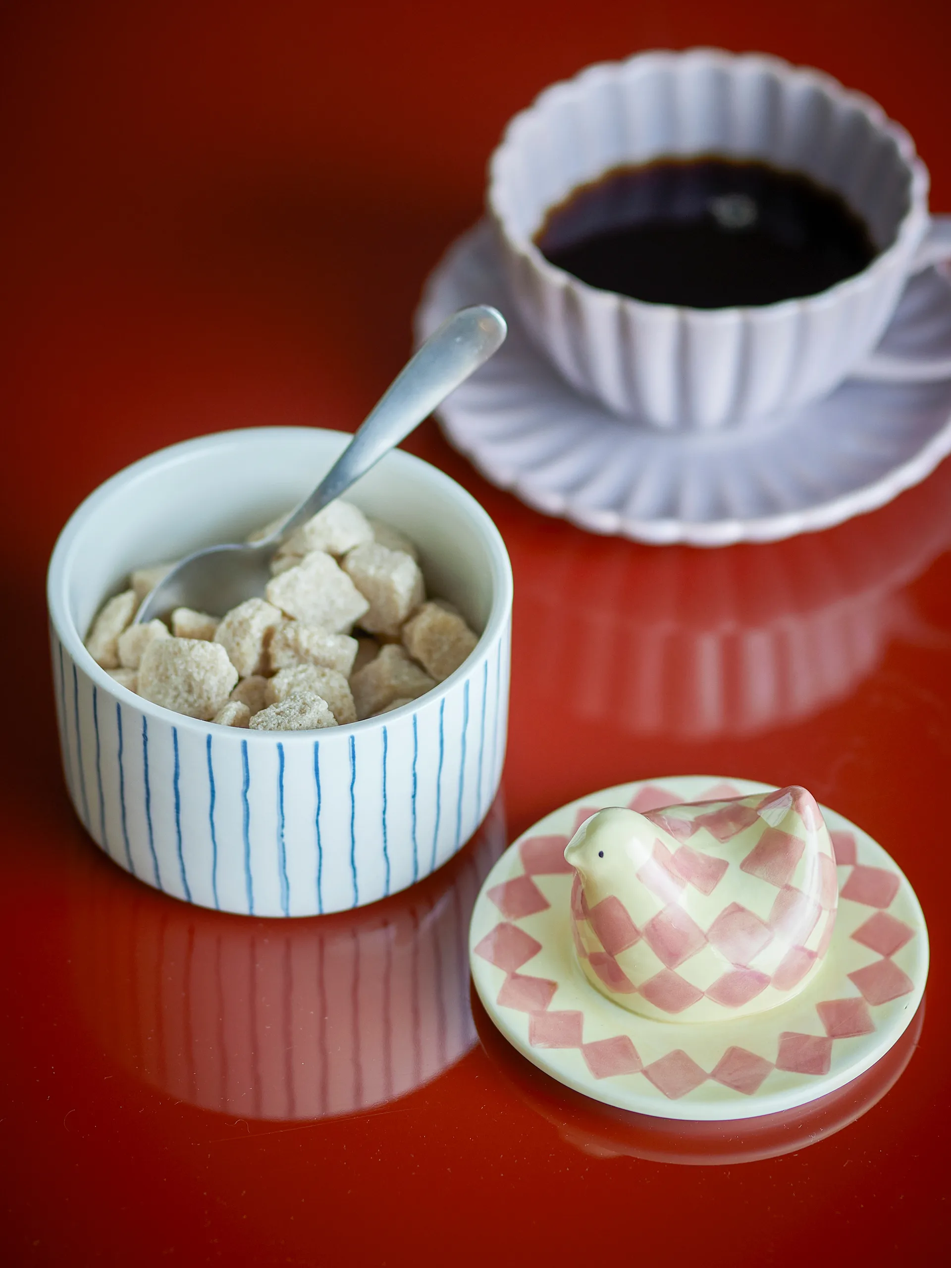 Biona bowl with lid Ø11 cm, Rose Bloomingville
