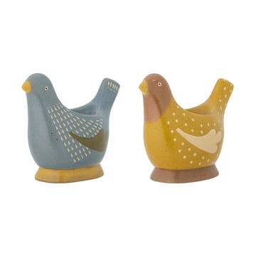 Birdy egg cup 2-pack - Blue-yellow - Bloomingville