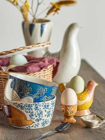 Birdy egg cup 2-pack - Blue-yellow - Bloomingville