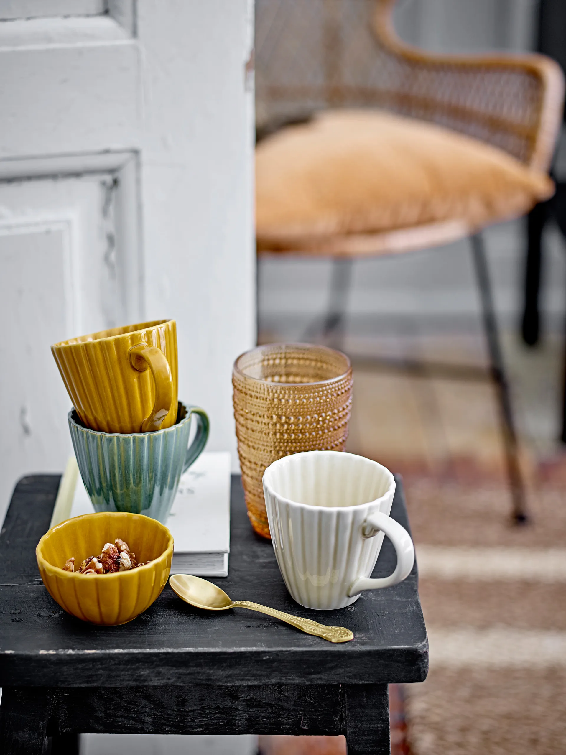 Blia drinking glass 37.5 cl, Brown Bloomingville