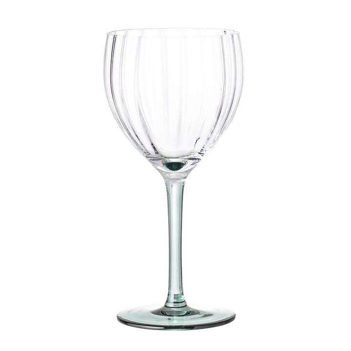 Bloomgingville wine glass green - cupped - Bloomingville