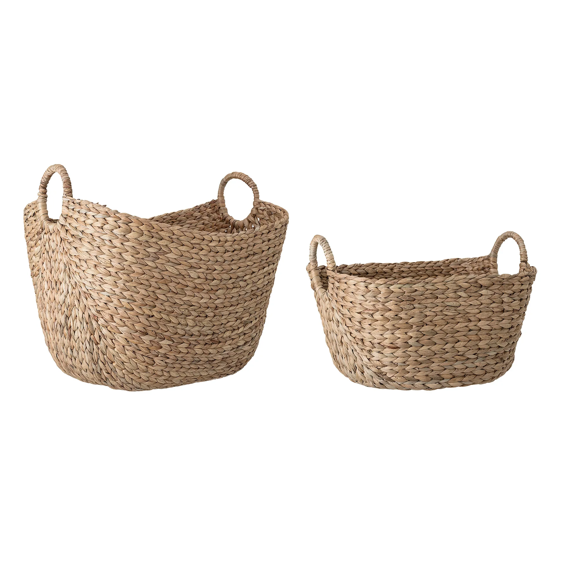 Bloomingville basket 2-pack water hyacinth, Nature (beige) Bloomingville