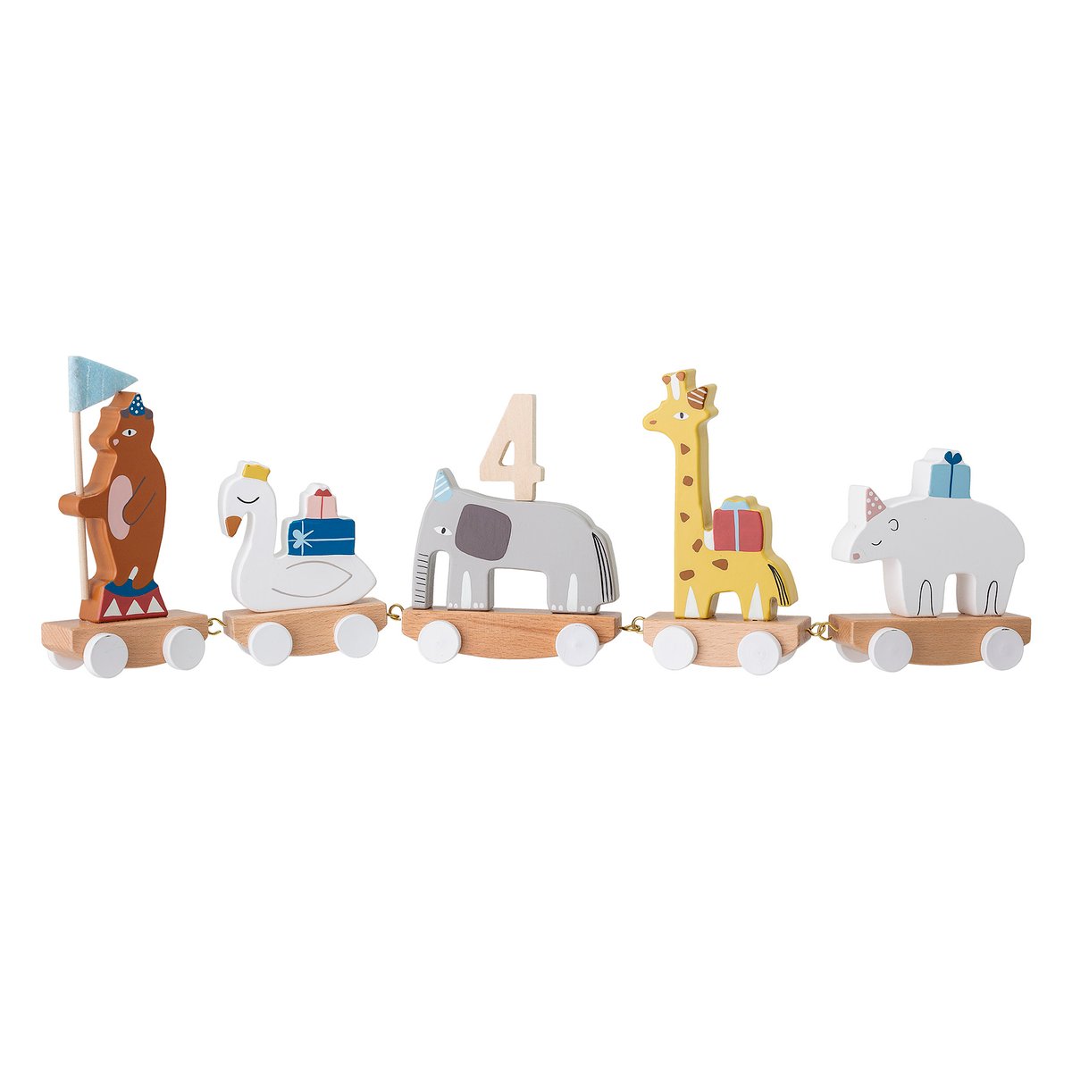 Bloomingville Bloomingville Birthday train multi | Scandinavian Design | Children's room accessories | Multi