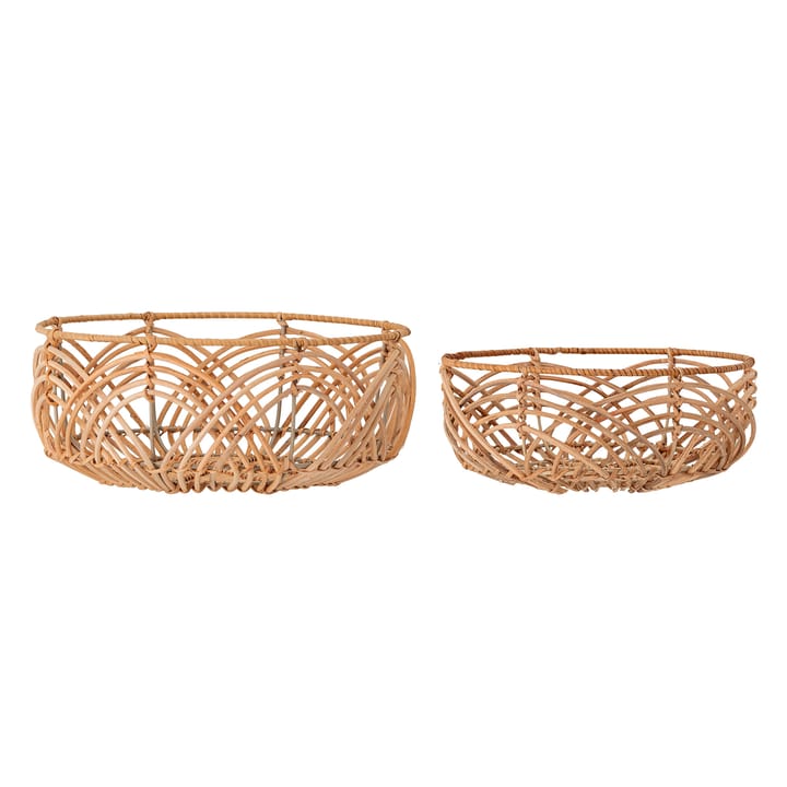 Bloomingville bread basket rattan 2-pack - nature - Bloomingville