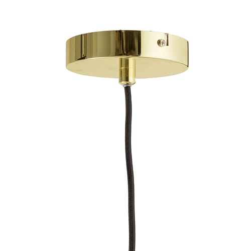 Bloomingville ceiling lamp with hanging basket Ø10 cm - clear-gold - Bloomingville