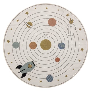 Bloomingville Bloomingville children"s rug space Ø130 cm Natural