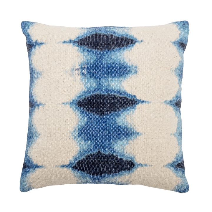 Bloomingville cotton cushion 45x45 cm - Blue-white - Bloomingville