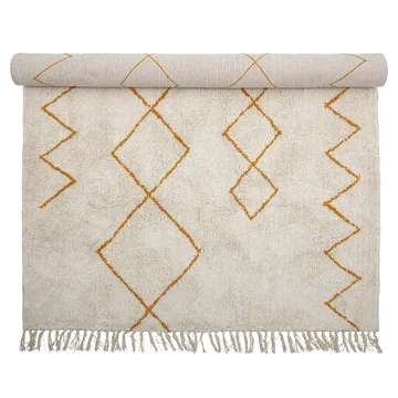 Bloomingville cotton rug 140x200 cm - Yellow - Bloomingville